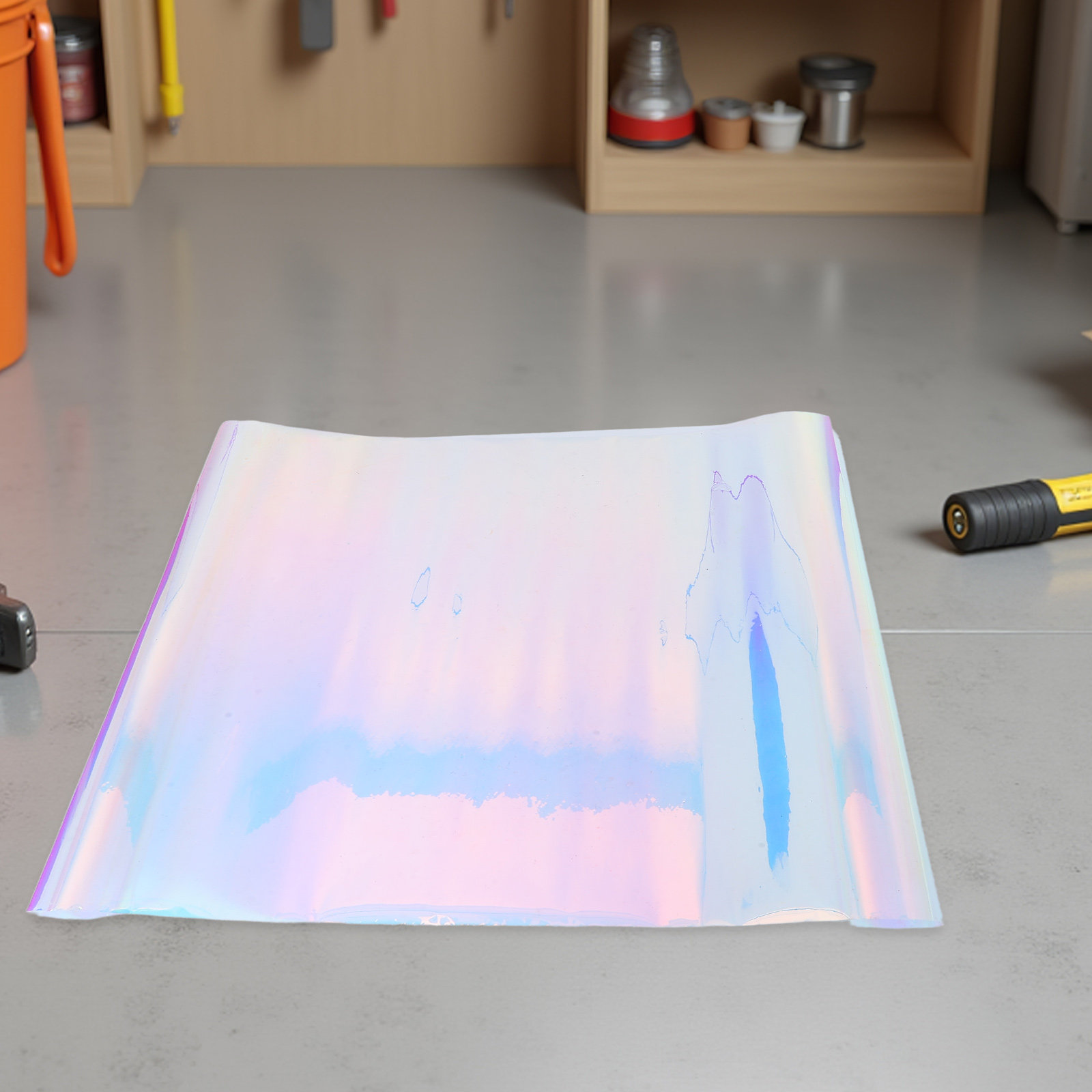 Home Bathroom Window Tint - Self Adhesive Holographic Window Film Clear