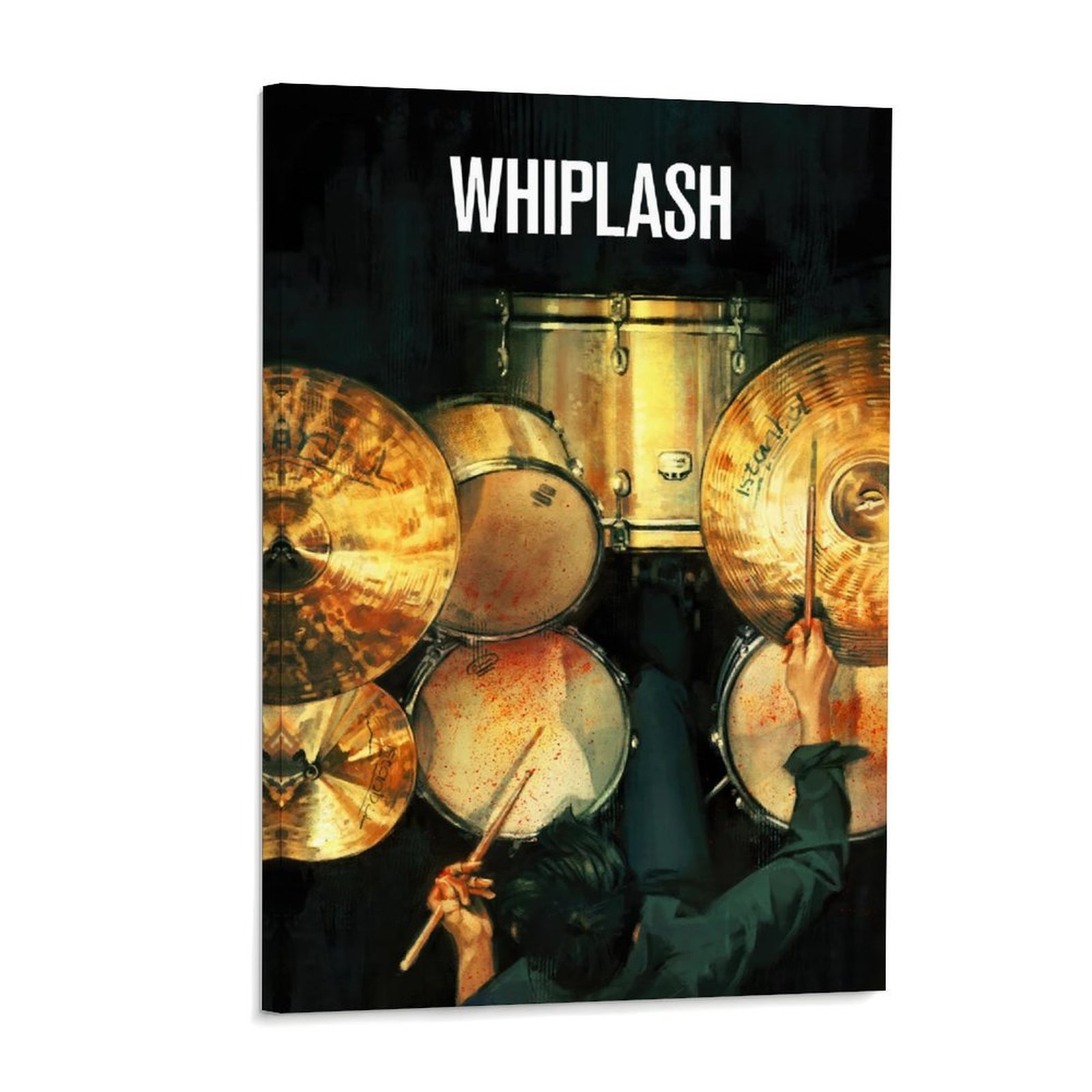 Home Bathroom Painting Ideas - Whiplash Movie Drummer Poster Modern Music