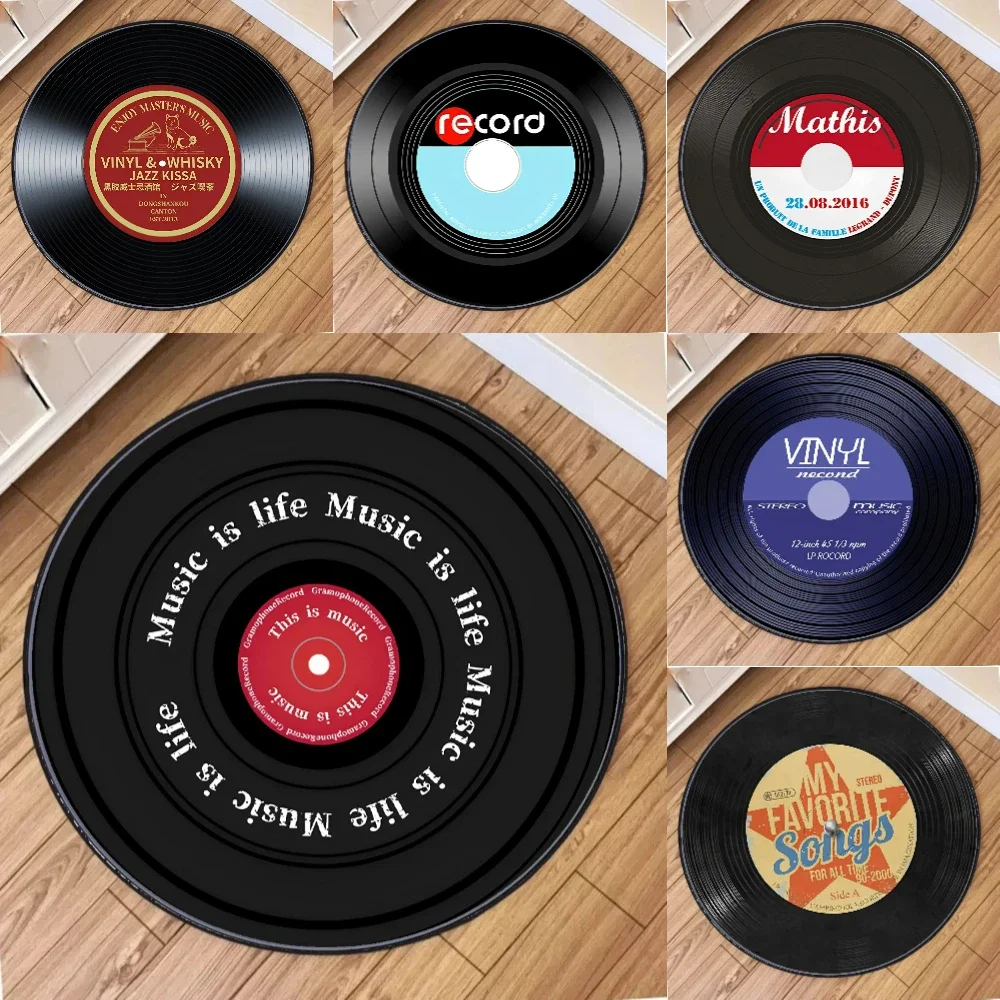 Home Bathroom Decor Ideas - 1pc Luxury Vinyl Record Ideas Pattern