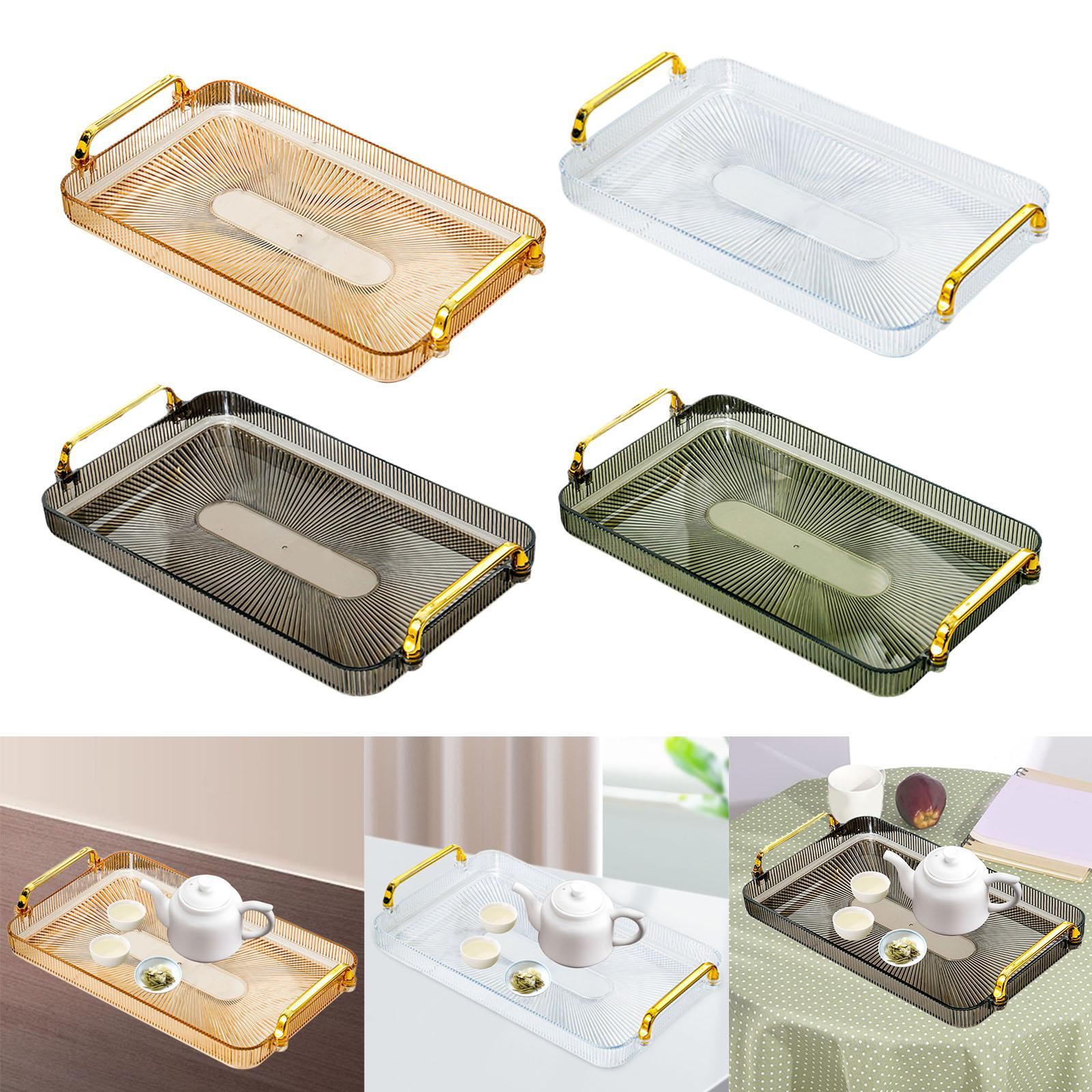 Home Living Bathroom Vanity - Serving Tray Countertop Organizer Perfume Cosmetic