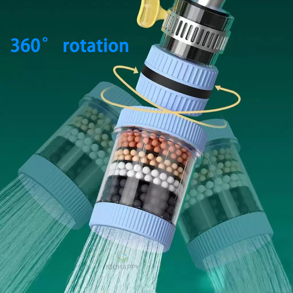 Shower Head Rain - 6 Layers Faucet Water Filter Universal