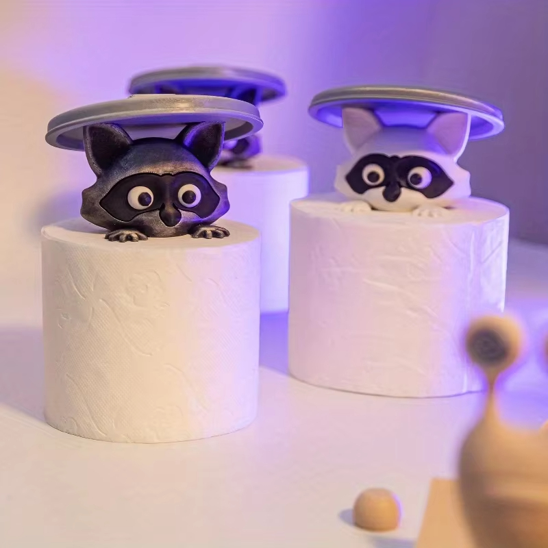 Cute Raccoon Toilet Paper Hold – Home Bathroom Decor Ideas recenzja i cena