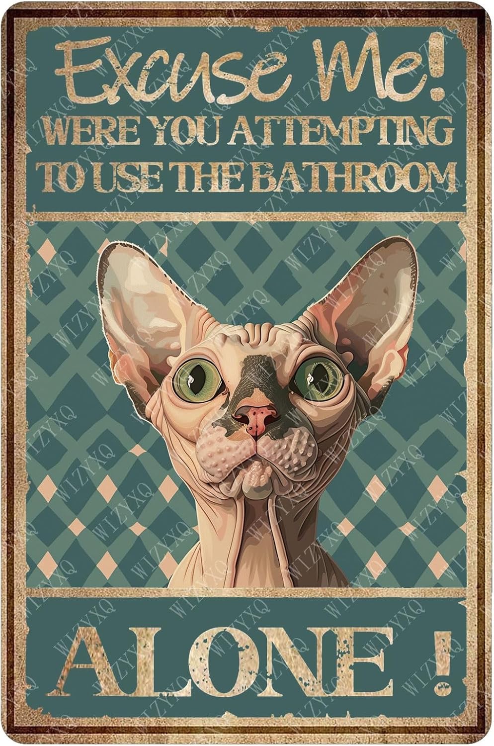 Metal Signs Excuse Me Alone Ha – Home Alone Bathroom recenzja i cena