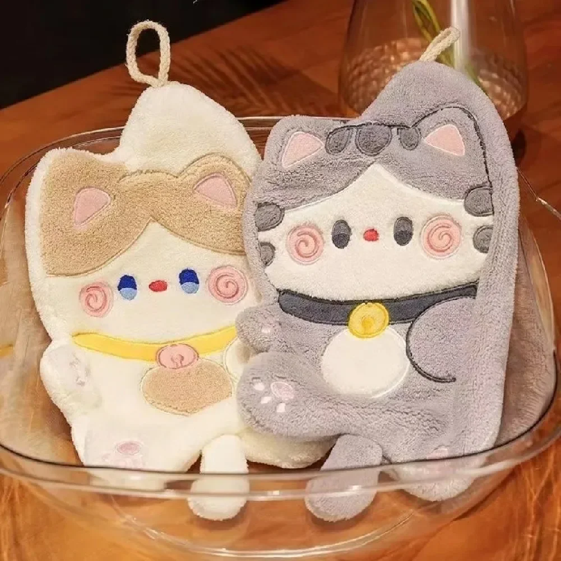 Cute Cat Hand Towel Quick Dryi – Home Bathroom Cleaner recenzja i cena