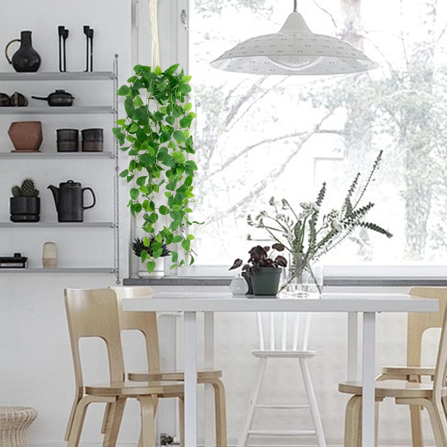 Fake Hanging Plants Artificial – Home Bathroom Shelf recenzja i cena
