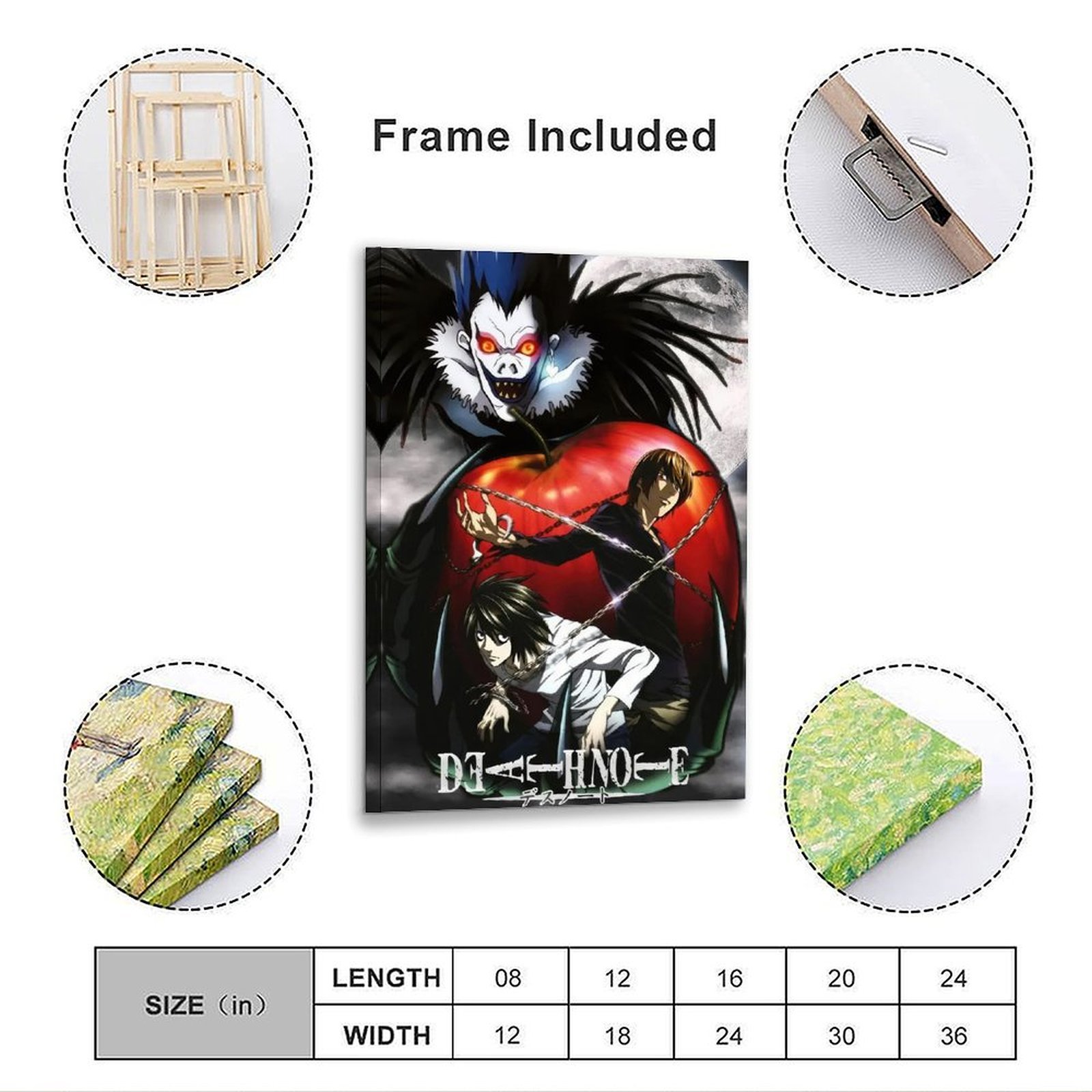 Death Note Anime Poster Ryuk L – Home Bathroom Painting Ideas recenzja i cena