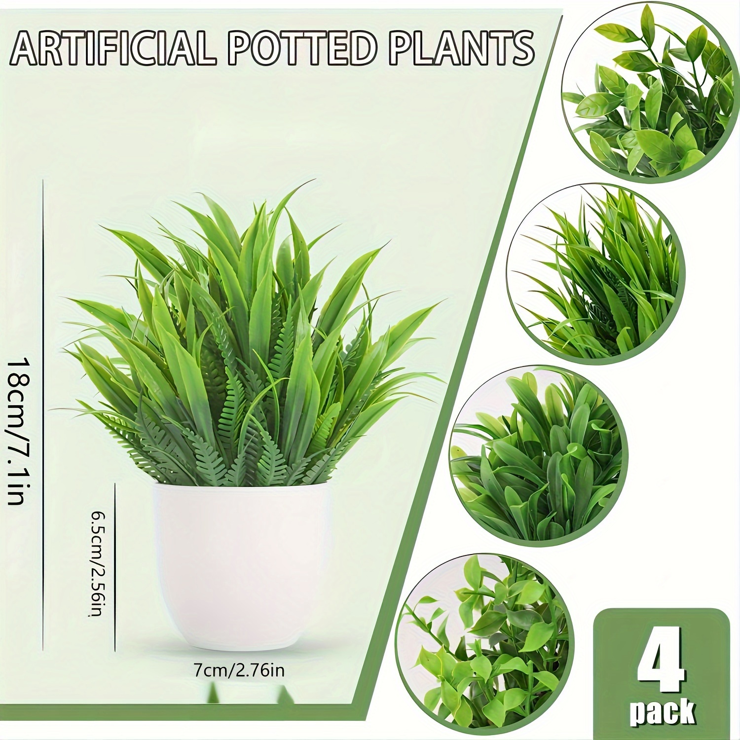 4pcs Mini Artificial Potted Pl – Home Bathroom Shelf recenzja i cena