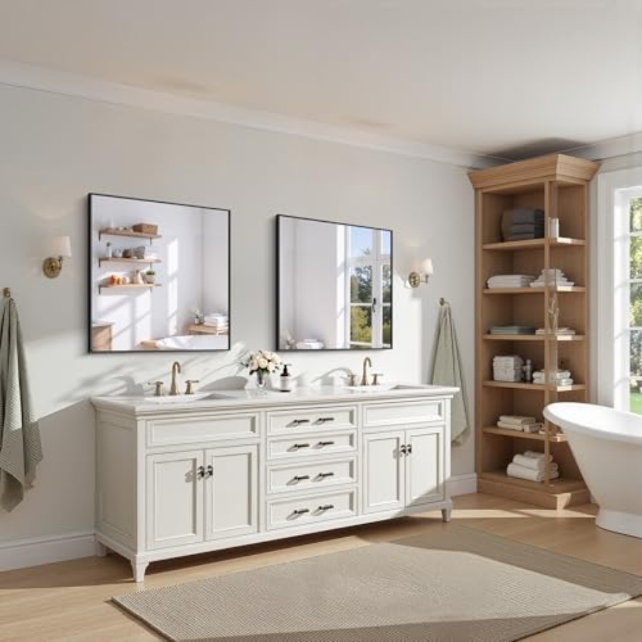 Bathroom Mirror30x30 Square Mi – Home Living Bathroom Vanity recenzja i cena