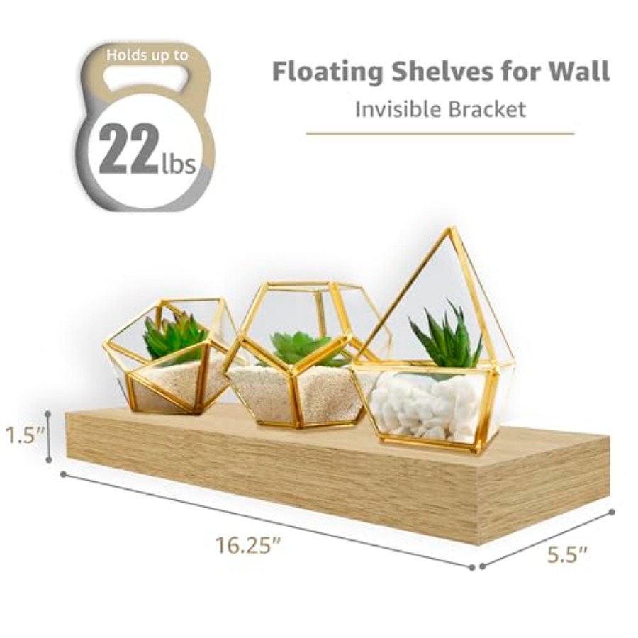 4 Pack Maple Wood Floating She – Home Bathroom Shelf recenzja i cena
