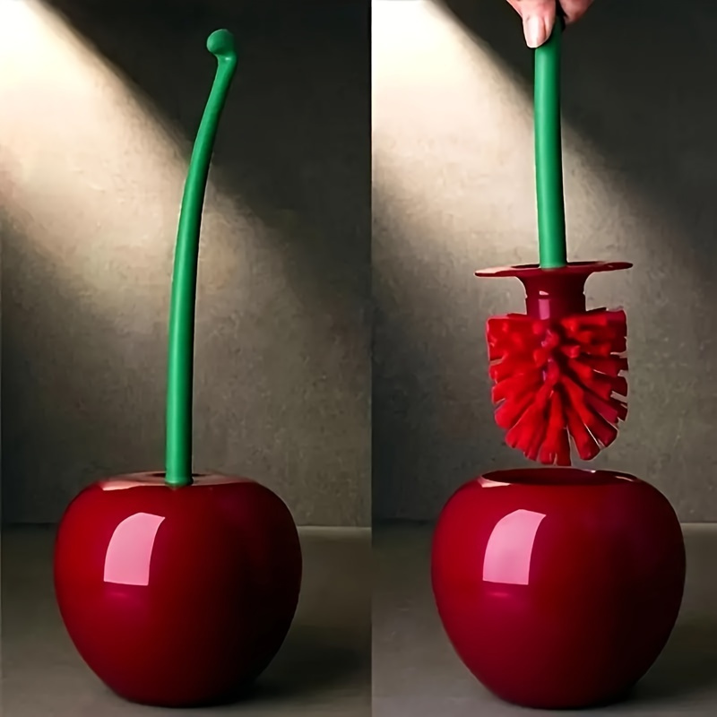 Cute Cherry Shaped Toilet Brus – Home Bathroom Cleaner recenzja i cena