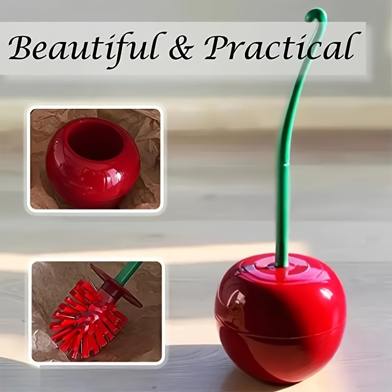 Cute Cherry Shaped Toilet Brus – Home Bathroom Cleaner recenzja i cena