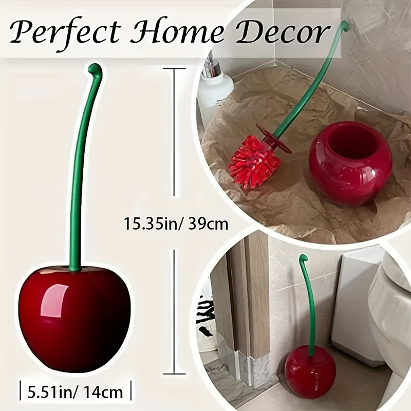 Cute Cherry Shaped Toilet Brus – Home Bathroom Cleaner recenzja i cena