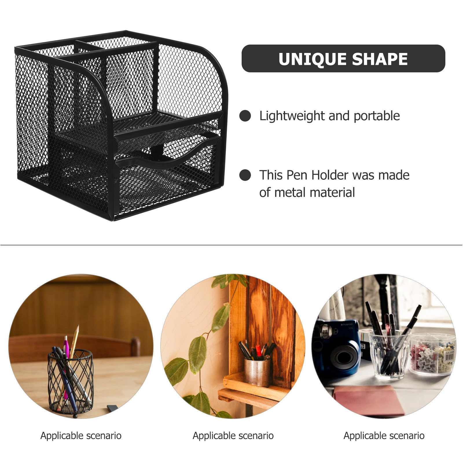 Smooth Edge Metal Pen Holder L – Home Bathroom Decor Ideas recenzja i cena