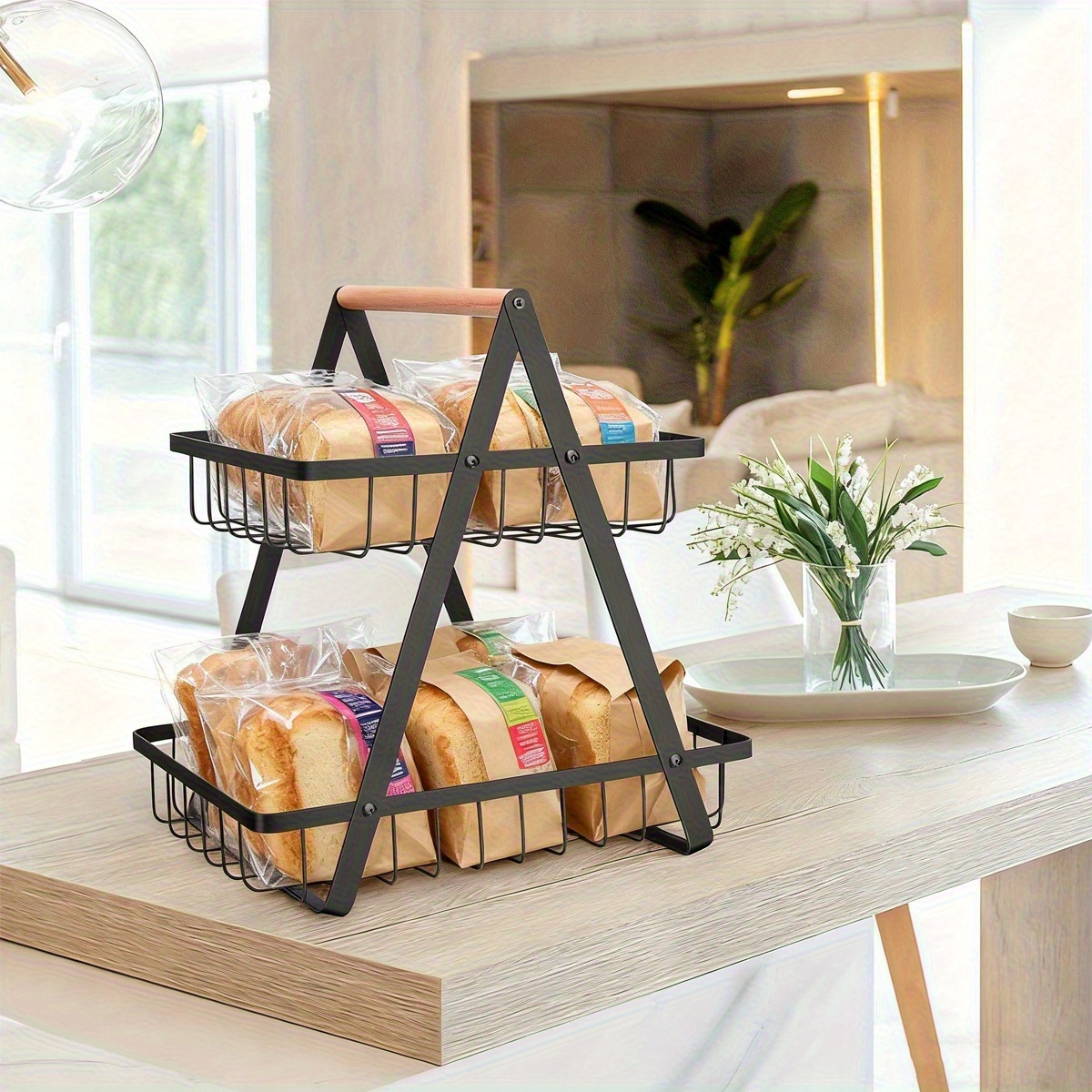 1pc Storage Rack with Handles  – Home Bathroom Shelf recenzja i cena