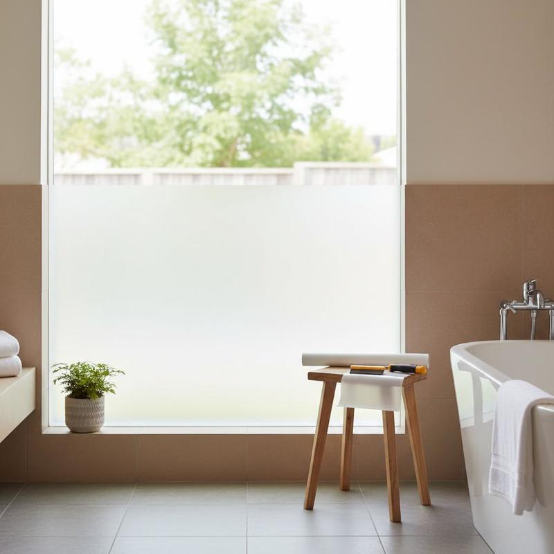 Frosted Window Cover 23.6 in x – Home Bathroom Window Tint recenzja i cena