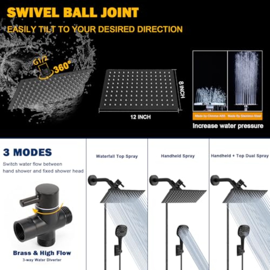 Shower Head with Hose, High Pr – Shower Head Rain recenzja i cena