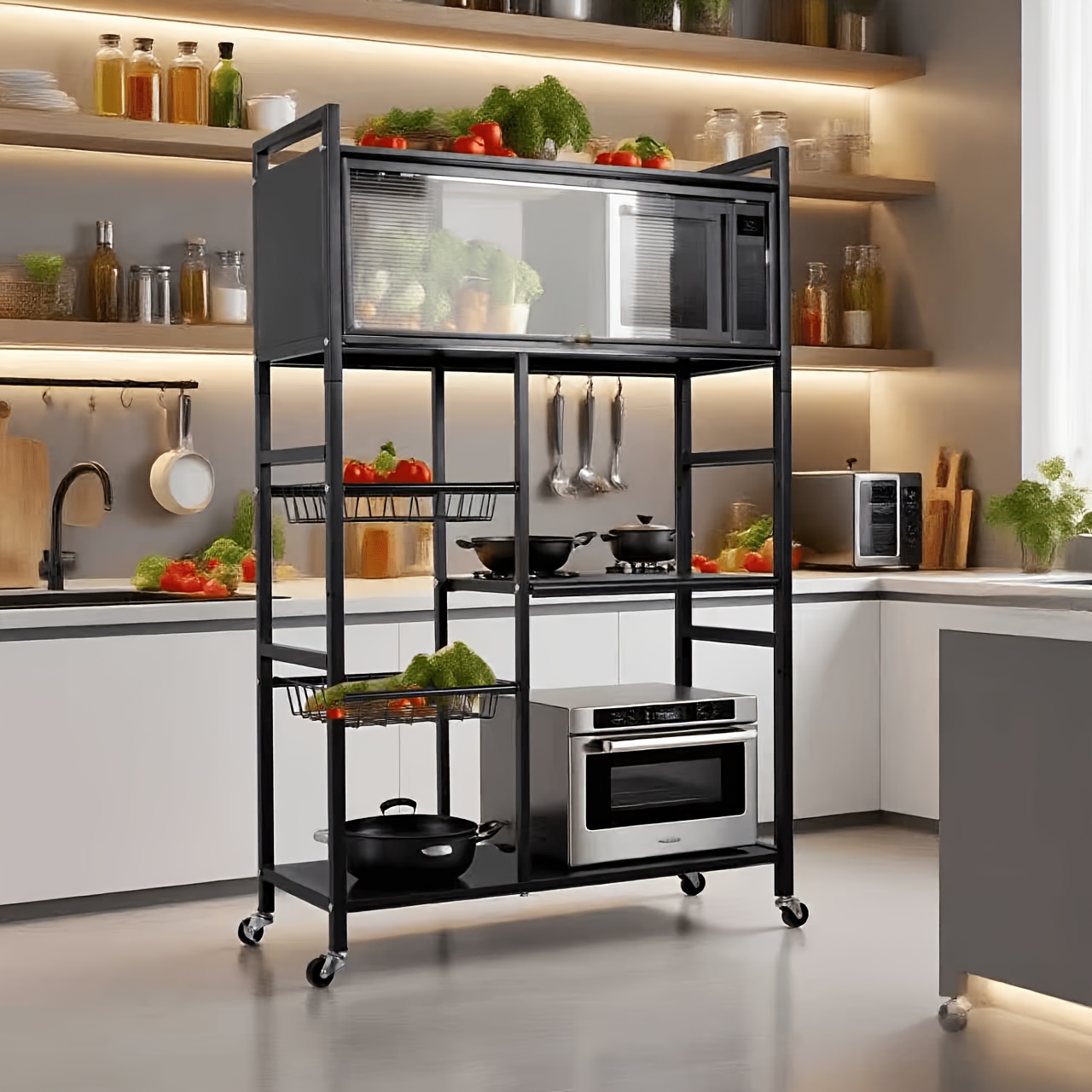 us1pc Movable Storage Rack, Ad – Home Bathroom Shelf recenzja i cena
