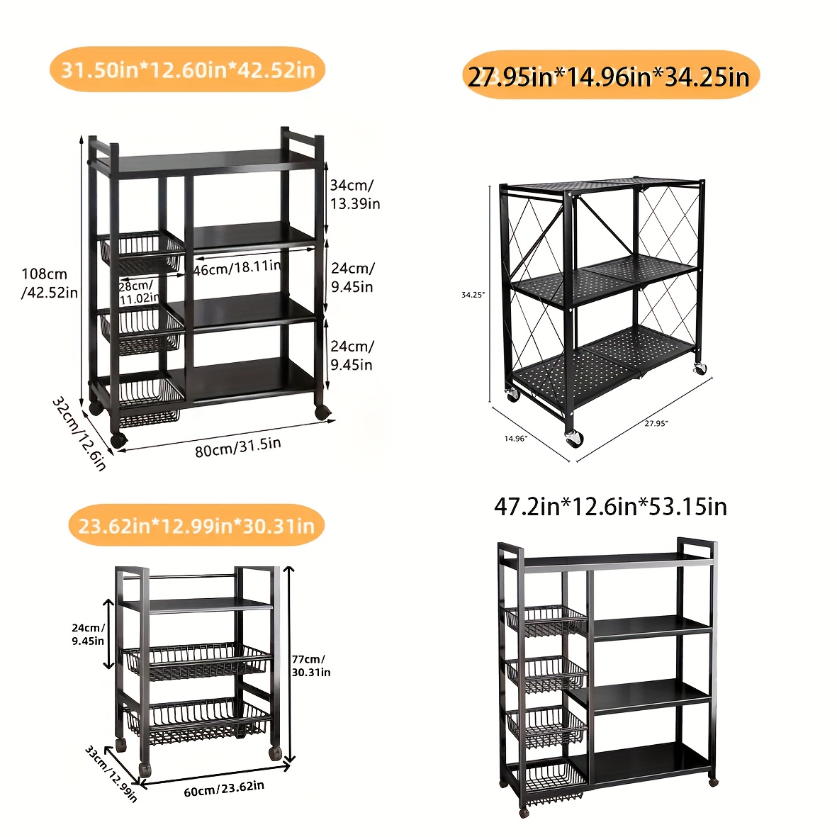 us1pc Movable Storage Rack, Ad – Home Bathroom Shelf recenzja i cena