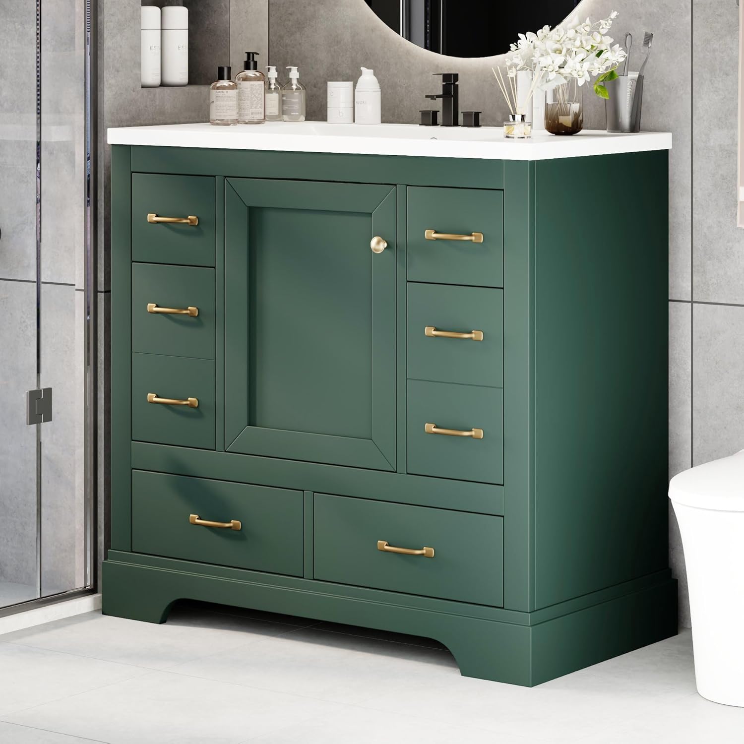 36in Bathroom Vanity Cabinet w – Home Bathroom Shelf recenzja i cena