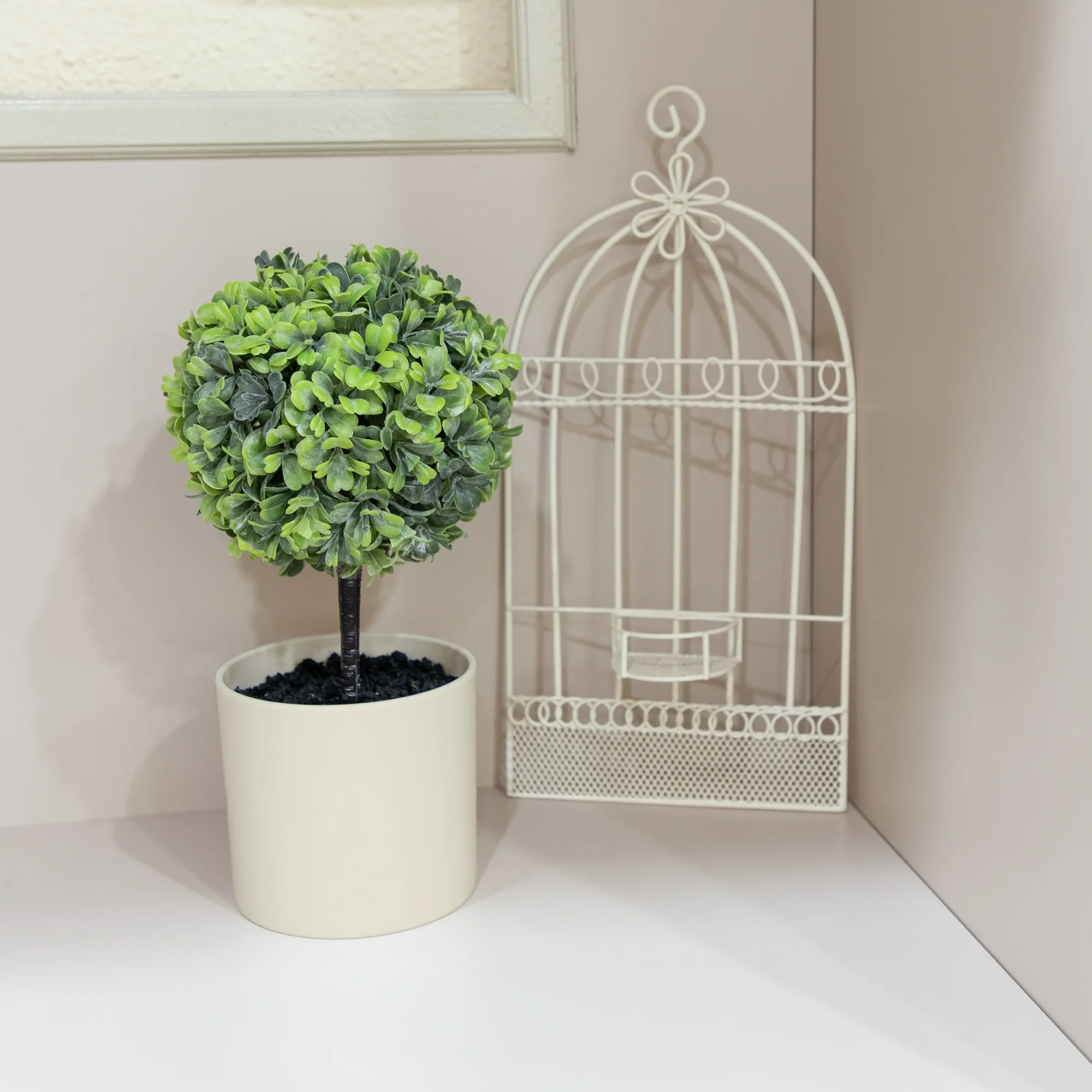 10-Inch Artificial Boxwood Pla – Home Bathroom Shelf recenzja i cena