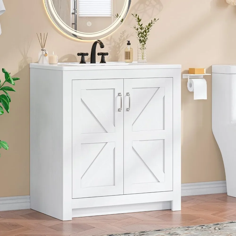 farmhouse bathroom vanity with – Home Living Bathroom Vanity recenzja i cena
