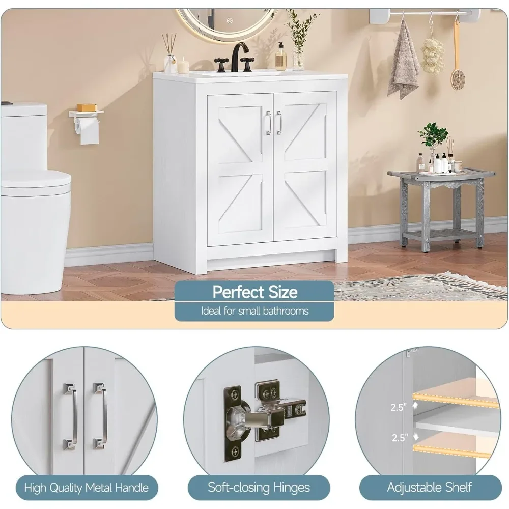 farmhouse bathroom vanity with – Home Living Bathroom Vanity recenzja i cena
