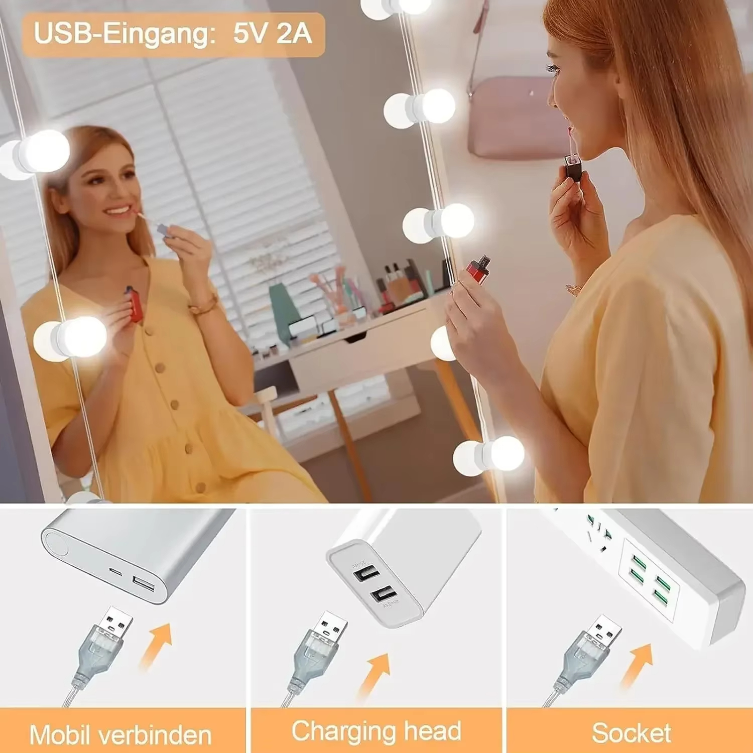 10LED Makeup Mirror Light Bulb – Bathroom Mirror Led recenzja i cena