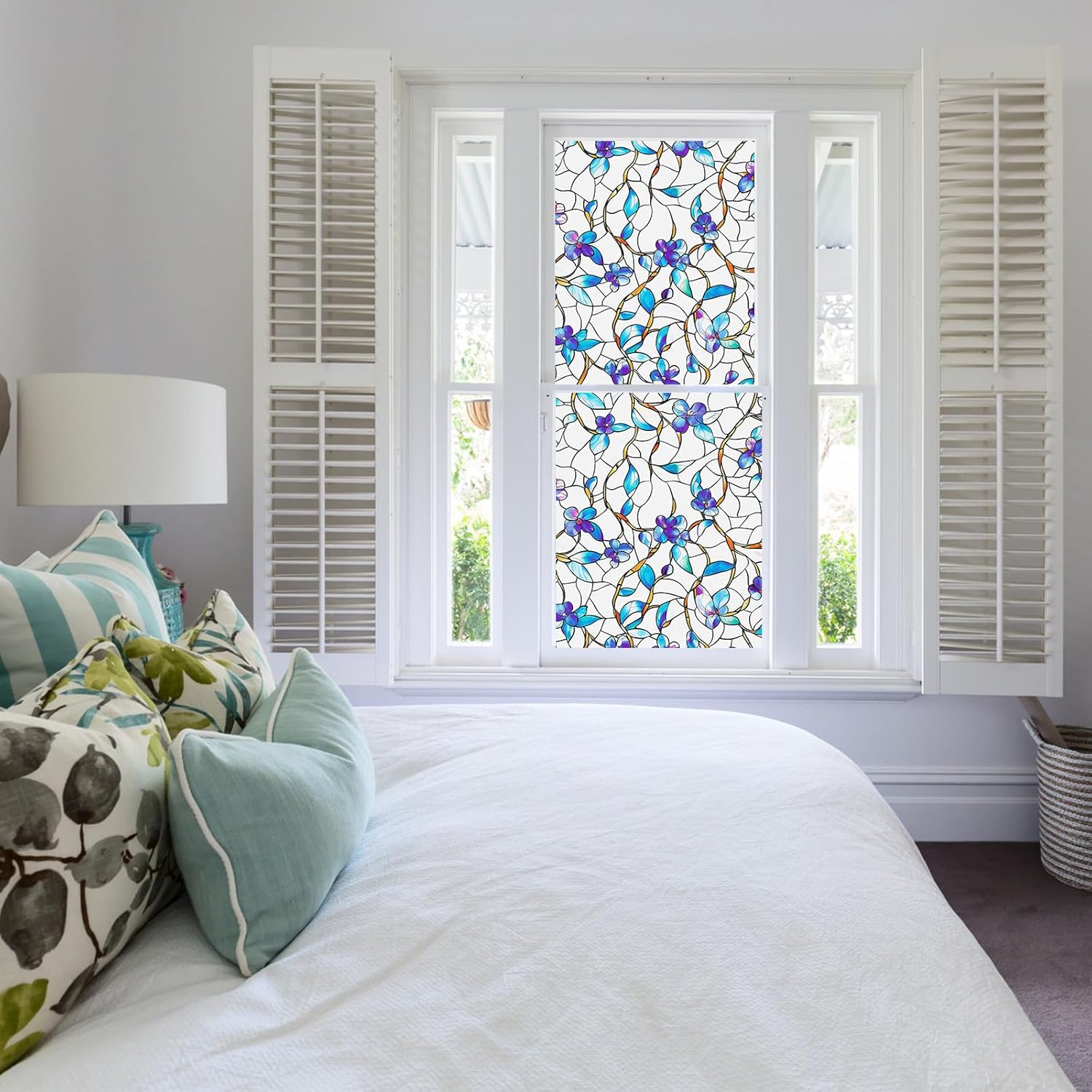 Frosted Glass Window Film, UV  – Home Bathroom Window Tint recenzja i cena