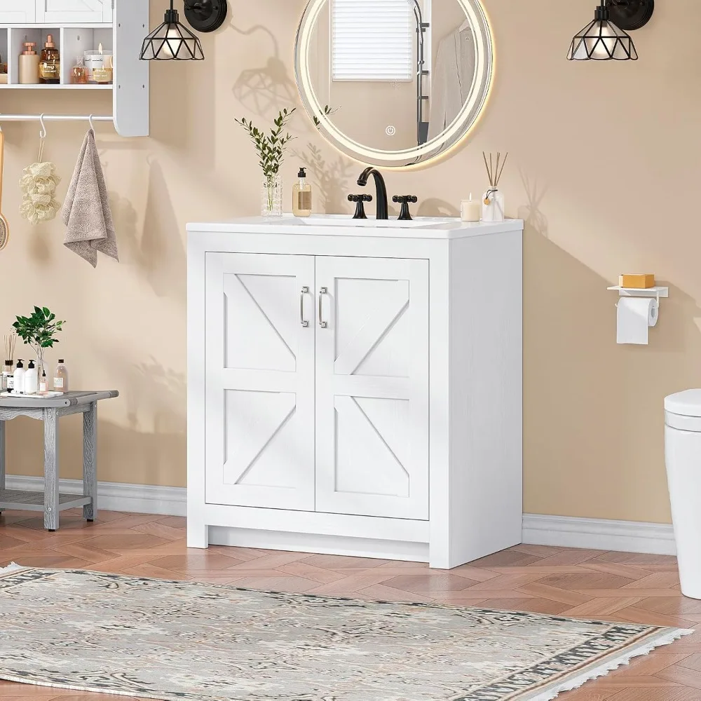 farmhouse bathroom vanity with – Home Living Bathroom Vanity recenzja i cena
