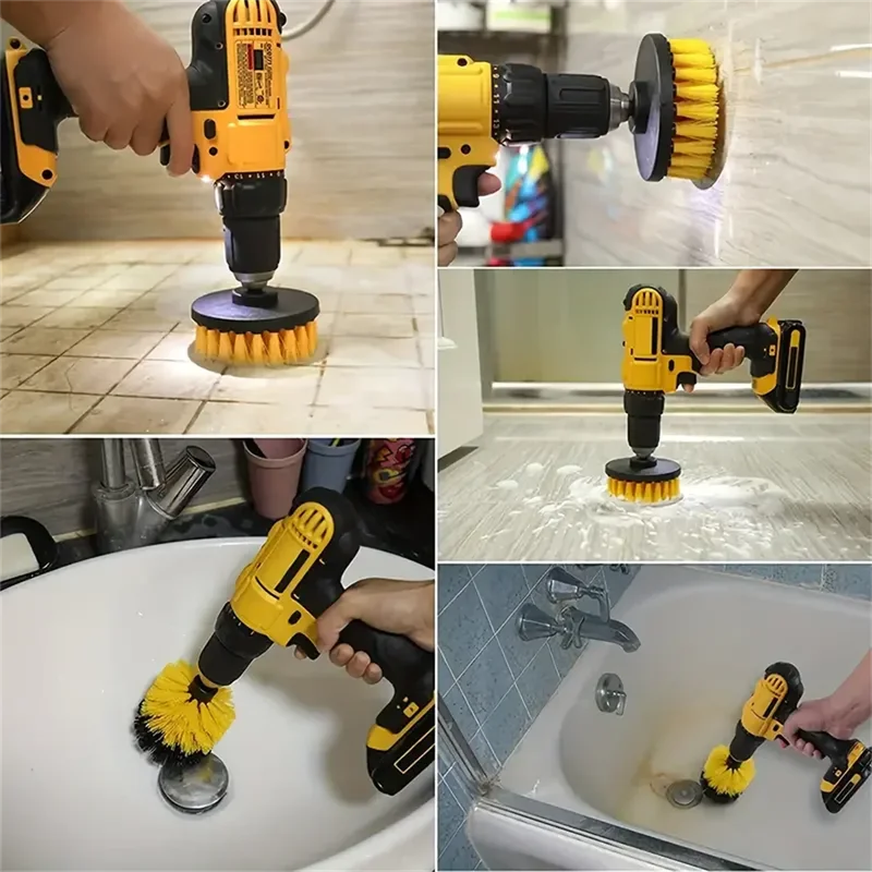3 pcs/set drill brush set powe – Home Bathroom Cleaner recenzja i cena