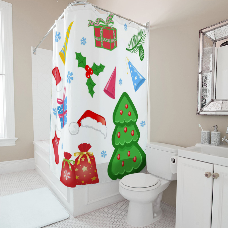 TU Shower Curtain Christmas Fo – Home Bathroom Decor Ideas recenzja i cena