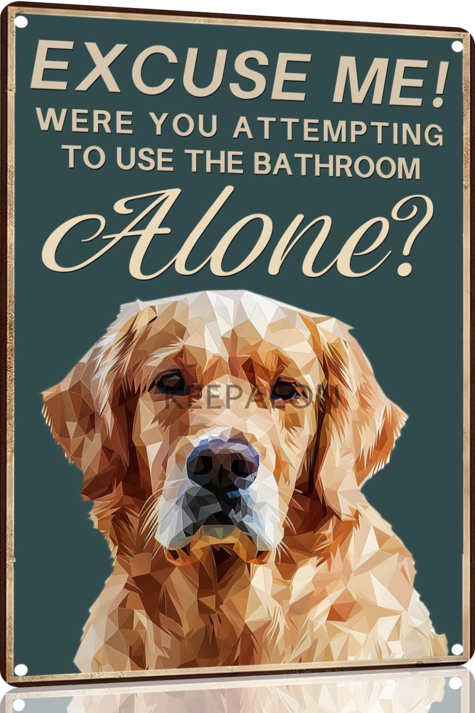 Golden Retriever Bathroom Wall – Home Alone Bathroom recenzja i cena