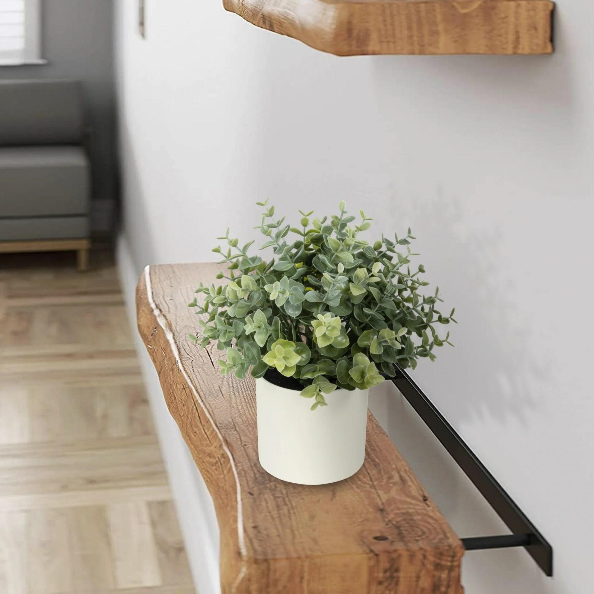 Artificial Eucalyptus Plant in – Home Bathroom Shelf recenzja i cena