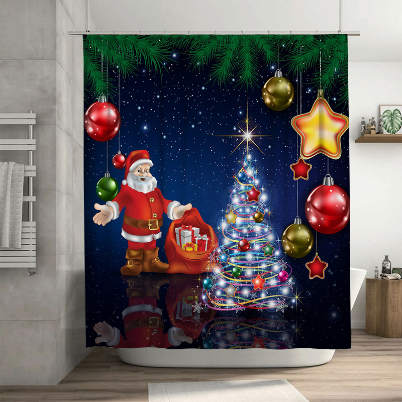TU Christmas Shower Curtain Sa – Home Bathroom Decor Ideas recenzja i cena
