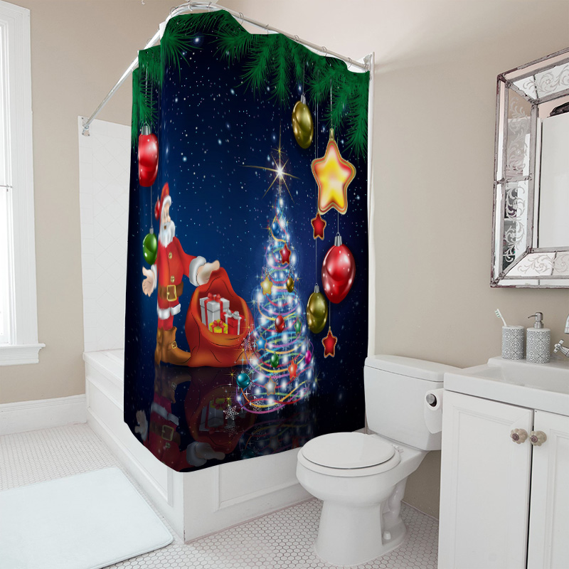 TU Christmas Shower Curtain Sa – Home Bathroom Decor Ideas recenzja i cena