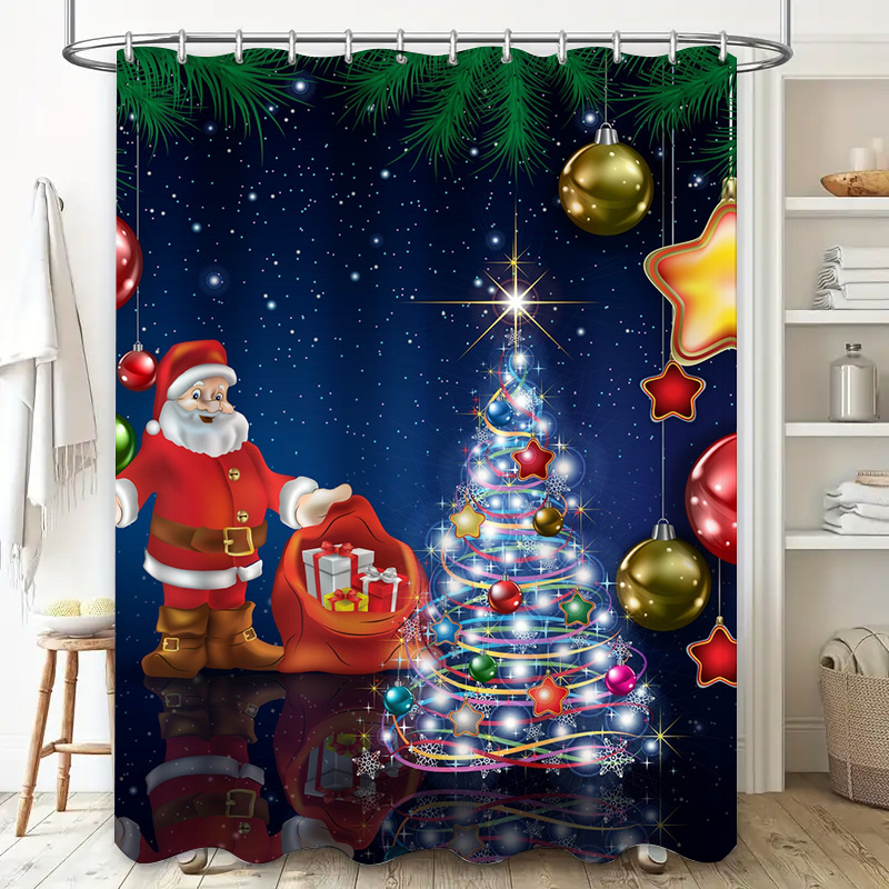 TU Christmas Shower Curtain Sa – Home Bathroom Decor Ideas recenzja i cena