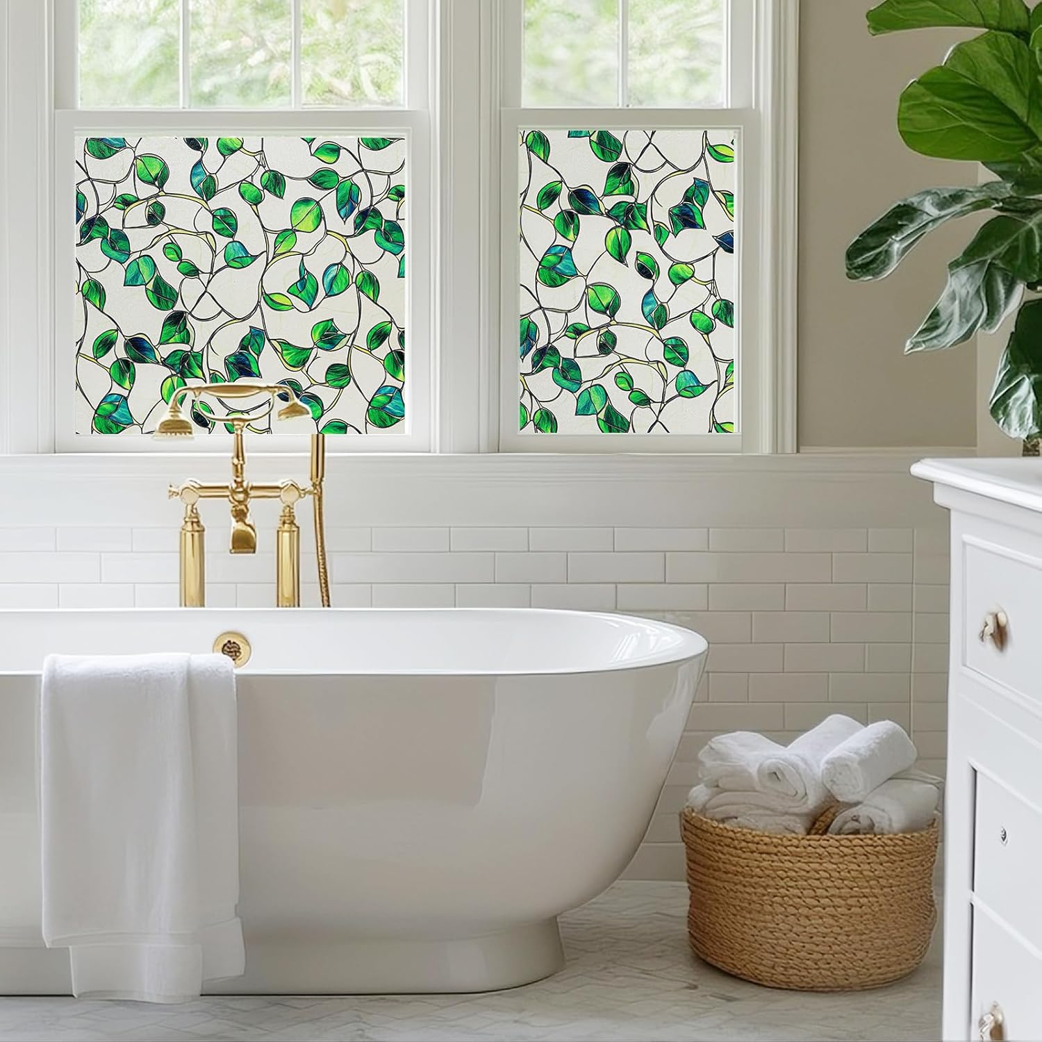 Frosted Glass Window Film for  – Home Bathroom Window Tint recenzja i cena