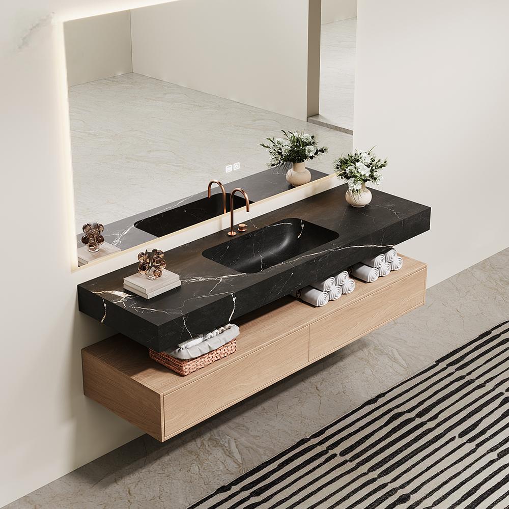 Black and white roots Luxury S – Home Living Bathroom Vanity recenzja i cena