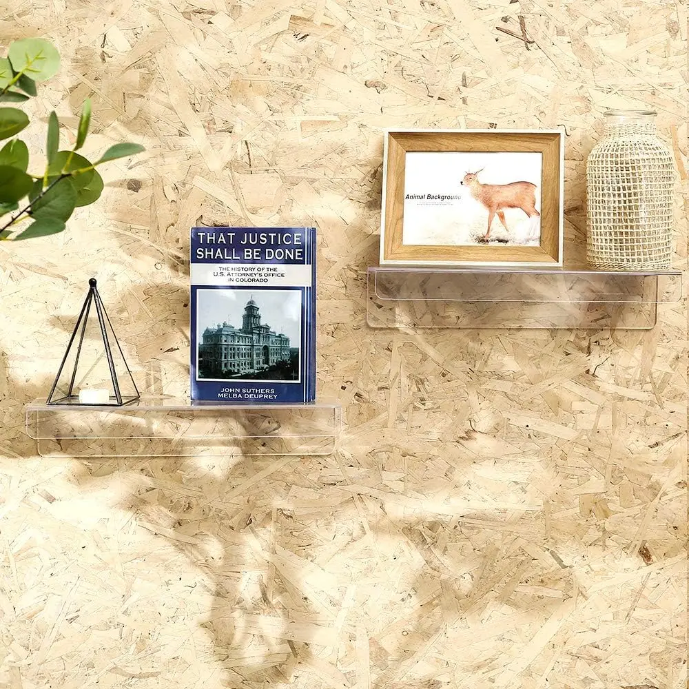 Clear Acrylic Floating Shelves – Home Bathroom Shelf recenzja i cena