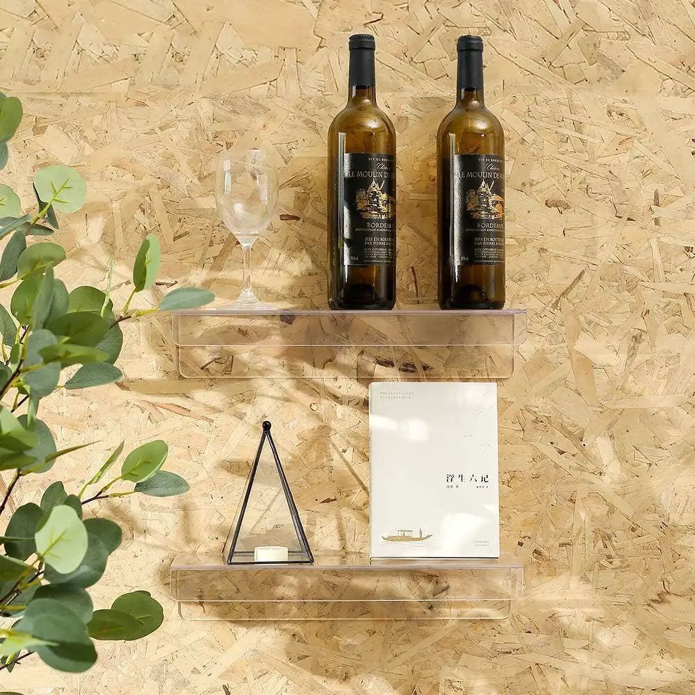 Clear Acrylic Floating Shelves – Home Bathroom Shelf recenzja i cena