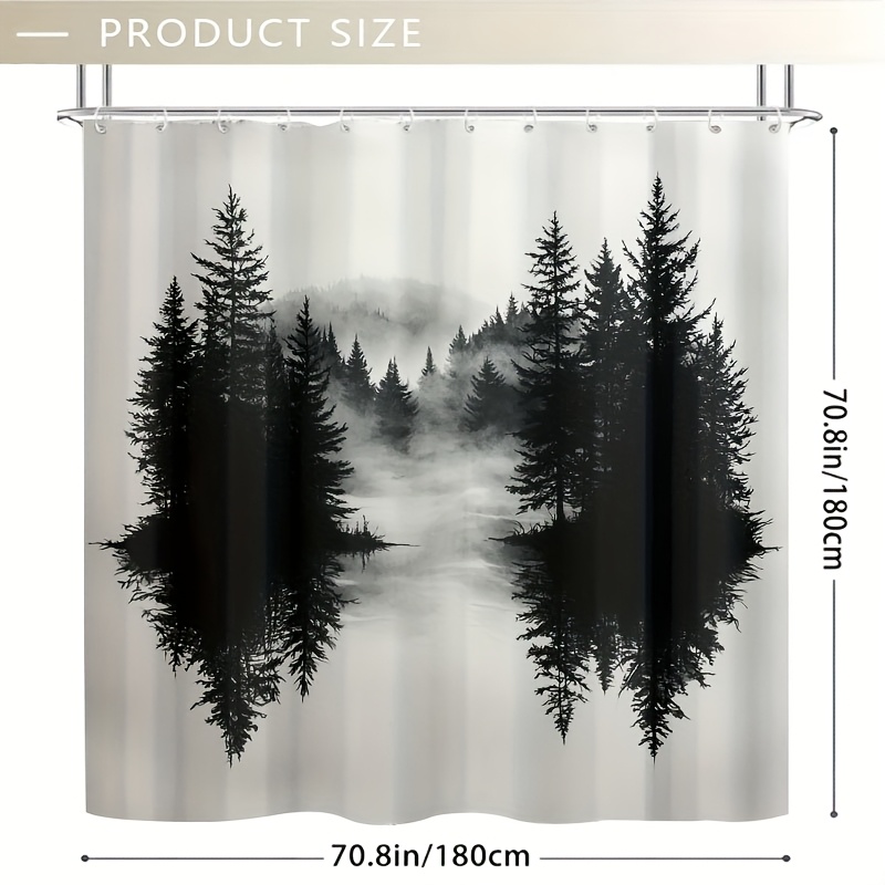 Misty Forest Woodland Shower C – Home Bathroom Decor Ideas recenzja i cena