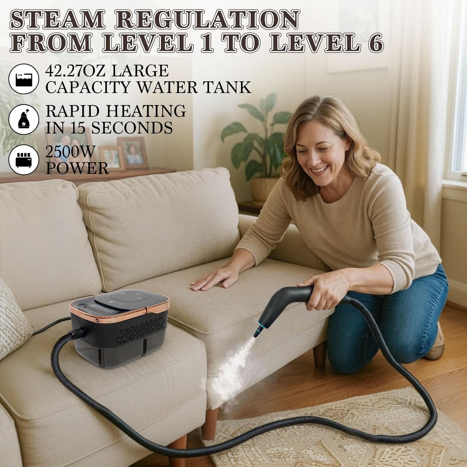 2500W Handheld Steam Cleaner,  – Home Bathroom Cleaner recenzja i cena